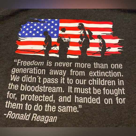 NWT PEACEMAKERS USA 'MERICA T-SHIRT Mens Color Dark Gray Size XL - Picture 8 of 8